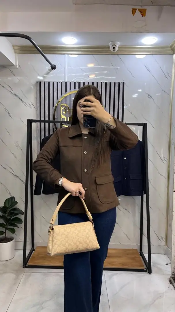 کت سوییت جیر — قهوه ای